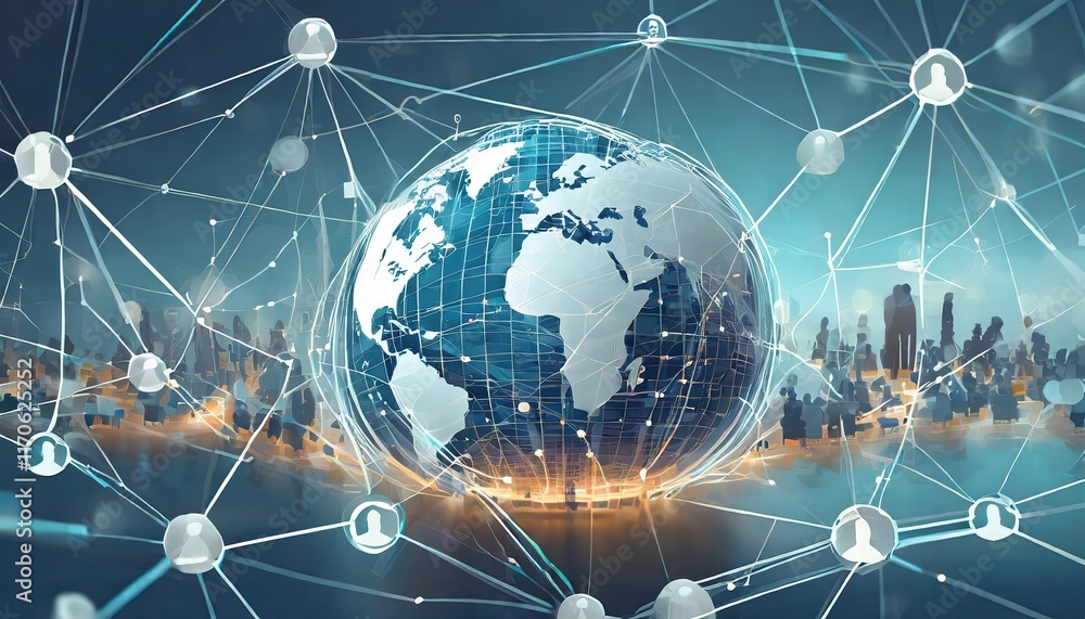 Aufkleber exploring the global business structure of networking an indepth analysis of data exchange, customer