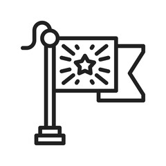Flag icon vector image. Suitable for mobile apps, web apps and print media.