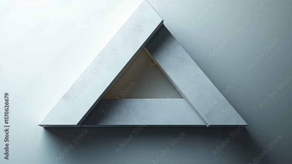 Poster minimalist logo design with soft shadows and gradients on a gray background, modern and elegant styl