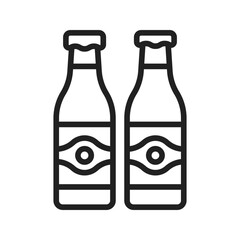 Beer Bottle icon vector image. Suitable for mobile apps, web apps and print media.