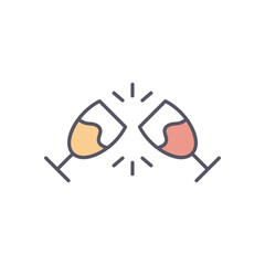 Cheers  vector icon stock illustration