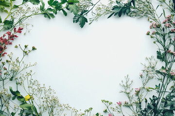 Fototapeta premium Elegant wedding invitation card background vector. Minimal hand painted botanical flowers texture template background. Design for wedding, vip cover, poster, rsvp moderncard.Valentine's Day