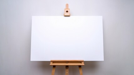 Medium shot of a blank white poster ideal for advertising and promotions.