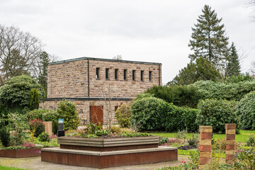 schlichte Friedhofskapelle in Essen