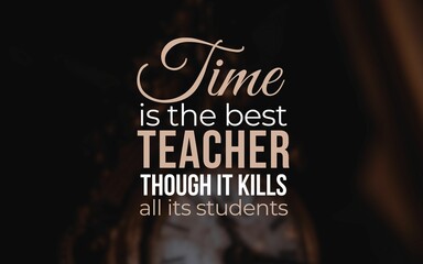 Inspirational time quotes emphasizing its value and importance. Perfect for designs, posters, and...
