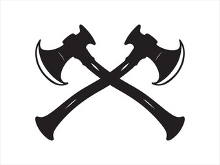 Firefighter axe vector design 