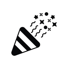 Confetti  vector icon stock illustration