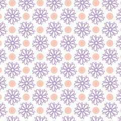 seamless pattern with flowers