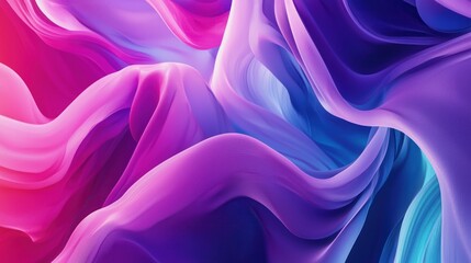 Abstract Swirling Fabric Shades of Purple Pink and Blue