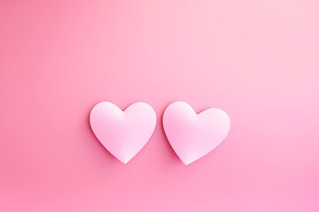Heart shapes in soft pink hues create a romantic and calming background for love-themed projects and designs