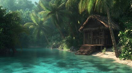 tropical beach paradise