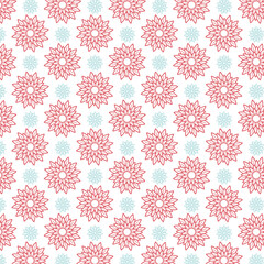 seamless pattern with snowflakes