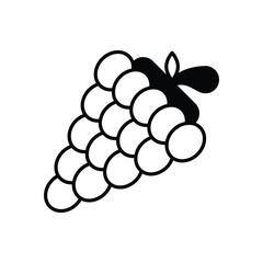Grapes  vector icon stock illustration