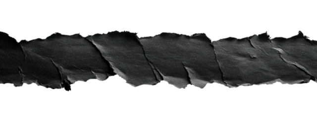 Torn Black Paper on White Background, vibrant jagged edge, minimalist design, striking contrast, perfect for bold text placement