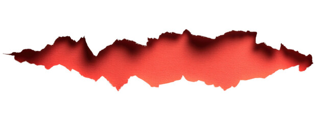 Torn Light Gray Paper with Vibrant Red Sheet, minimalist design, striking contrast, centered for text placement, modern aesthetic.