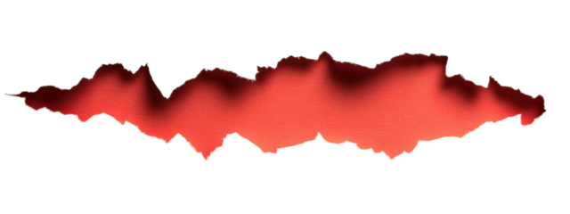 Torn Light Gray Paper with Vibrant Red Sheet, minimalist design, striking contrast, centered for text placement, modern aesthetic.