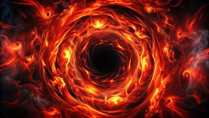 Swirling vortex of dark flames and eerie red lights, hell, darkness,  hell, darkness, abstract, glow