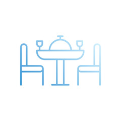 Dinner  vector icon stock illustration