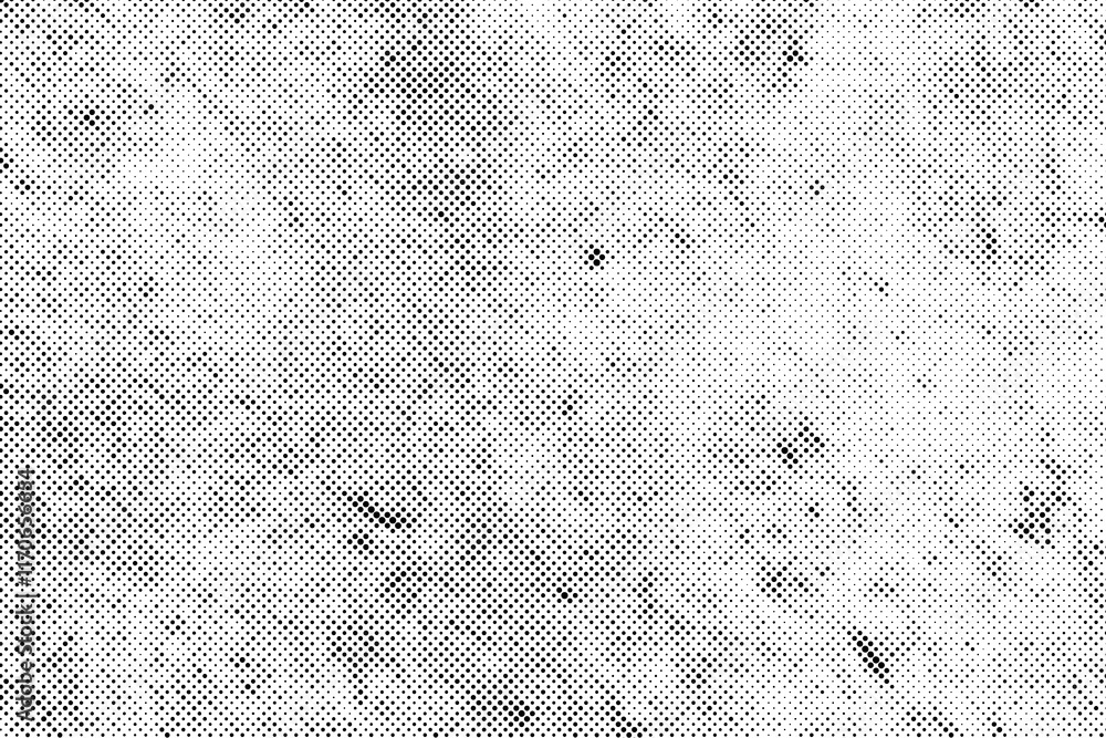 Poster grunge halftone texture. abstract black dots pattern.