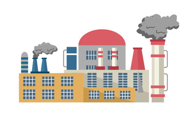 Obraz premium air, air pollution, building, cartoon, chemical, chimney, city environment, city pollution, city smog, climate, climate change, co2, coal, contamination, danger, design, dust, eco problem, ecological 