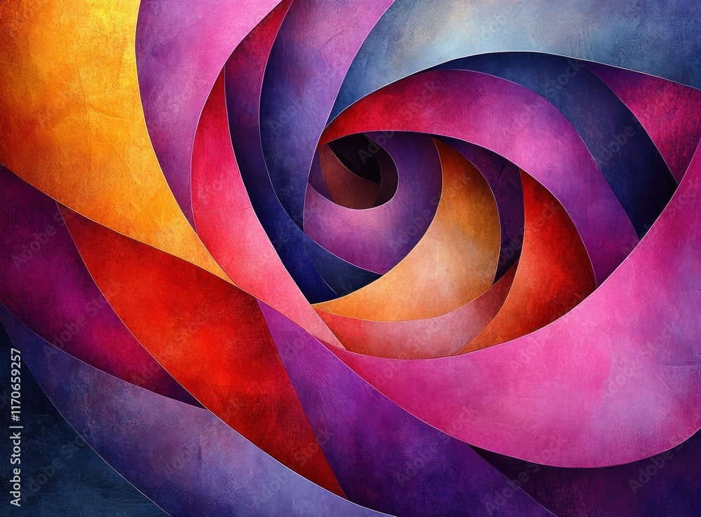 Poster cute abstract seamless pattern of lines and circles