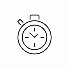 Time Clock Schedule Management Watch Icon Vector Sign
