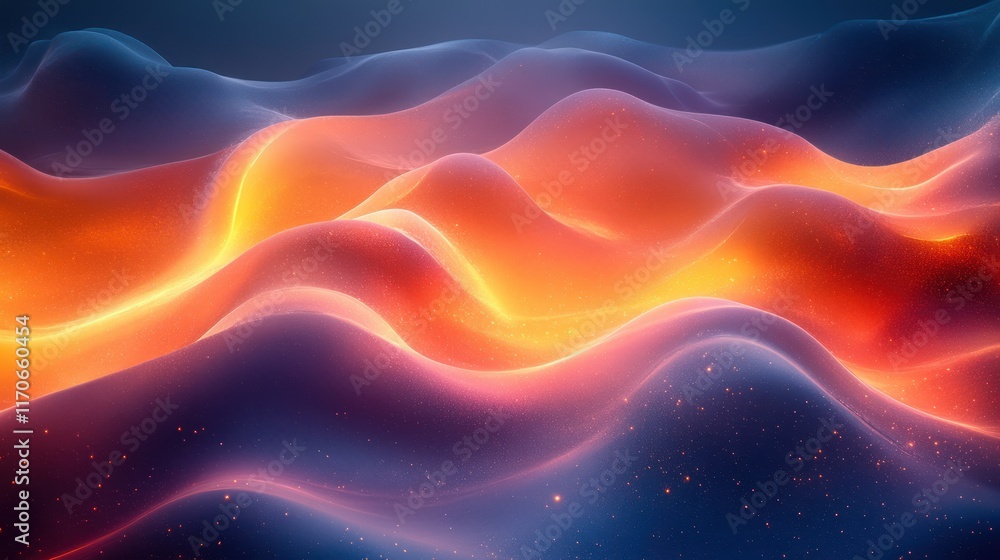 Aufkleber abstract digital landscape background for technology education network cyberspace data storage scien