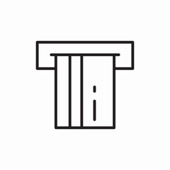 ATM Banking Machine Money Withdrawal Icon Vector Sign