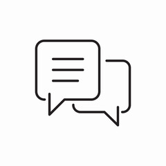 Business Communication Message Chat Bubble Icon Vector Sign