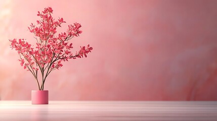 Obraz premium pink podium for Valentine's Day products