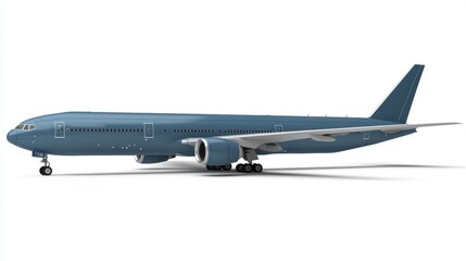 Fototapeta premium Airplane Isolated: Aviation, Aerospace, Travel, and Transportation