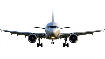 Obraz premium Airplane Isolated: Aviation, Aerospace, Travel, and Transportation