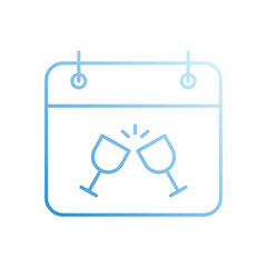 Calendar  vector icon stock illustration
