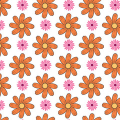 seamless pattern with flowers