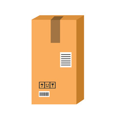 Paperboard illustration. Boxes. Cardboard. Packaging. Fragile box. Warehouse goods.