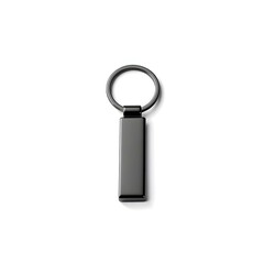 Black Metal Key Chain Mockup: Branding and Design