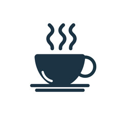 A vector illustration of a cup of coffee