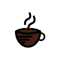 A vector illustration of a cup of coffee