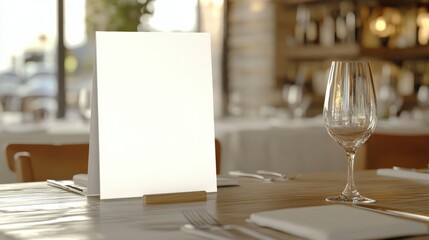 Restaurant menu mockup