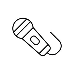 Microphone  vector icon stock illustration