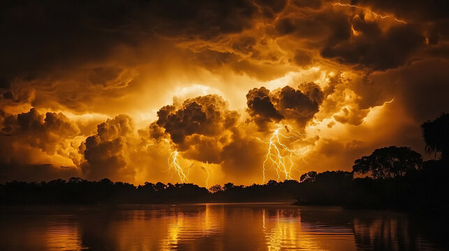 catatumbo lightning over the lake