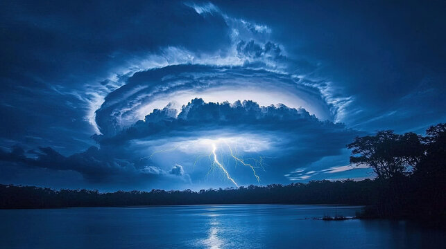 catatumbo lightning from clouds