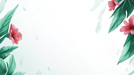 Naklejka premium Elegant floral design with soft pastel colors