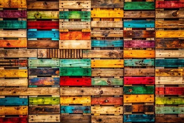 Eco-Friendly Pallet Wall Background for Food Photography: Rustic Wooden Texture