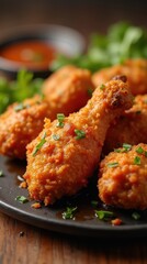 chicken wings with sauce