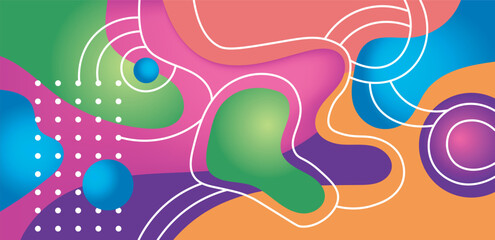 colorful abstract art for wall decoration
