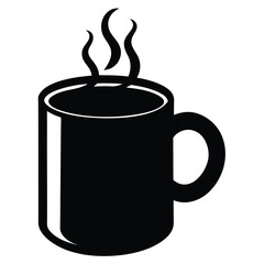 Smoky coffee cup vector file