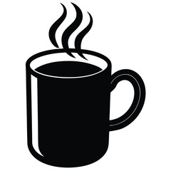 Smoky coffee cup vector file