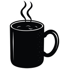 Smoky coffee cup vector file