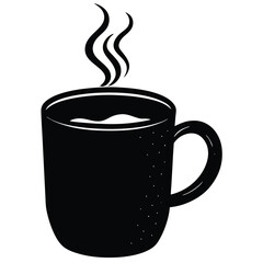 Smoky coffee cup vector file